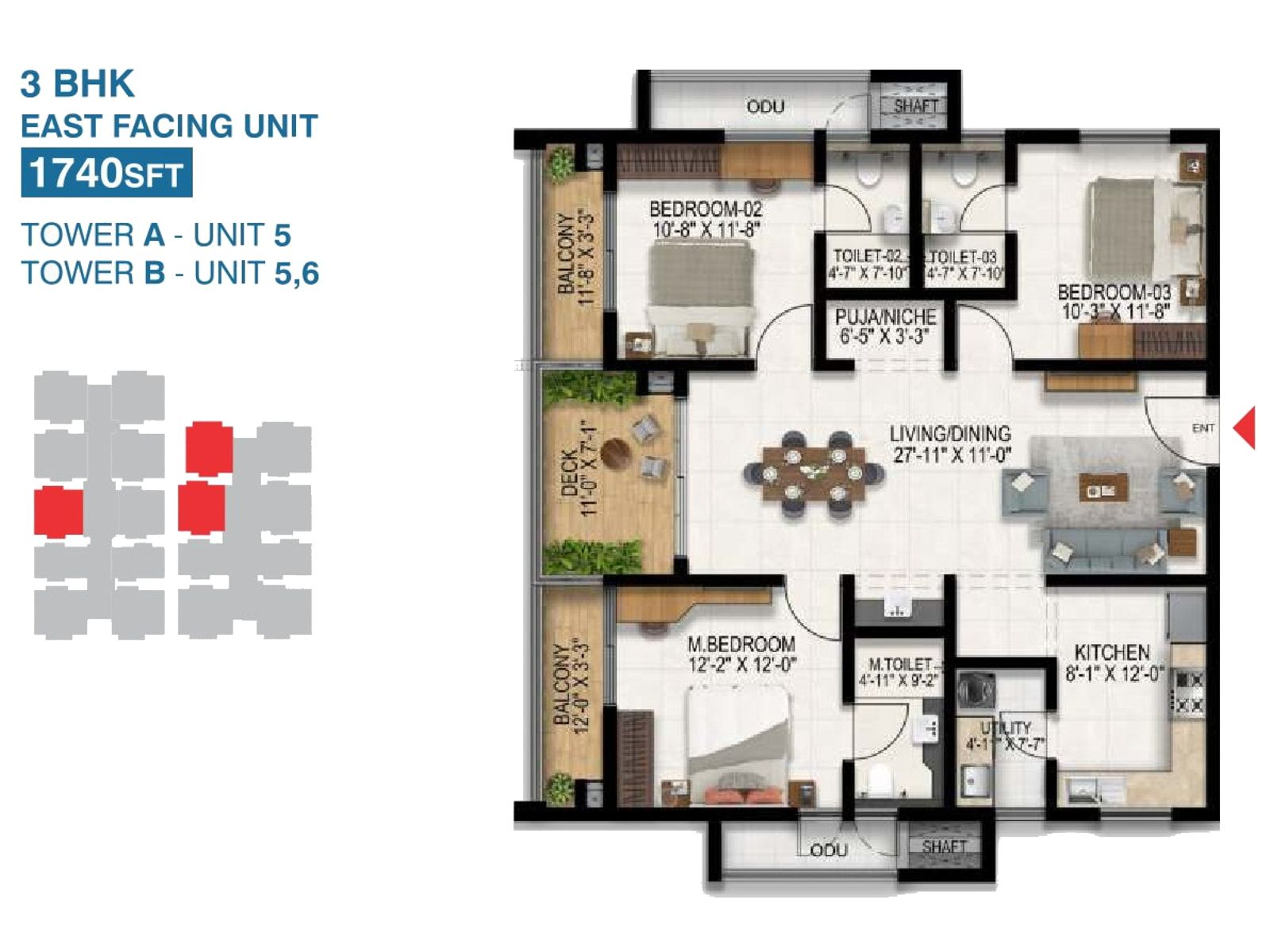 4 BHK Floor Plan